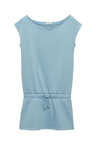 Robe coton taille élastique - Bleu clair