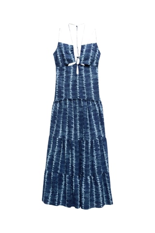Robe en imprimé tie-dye - Bleu clair