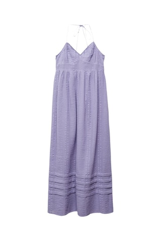Robe maxi texturée - Lilas