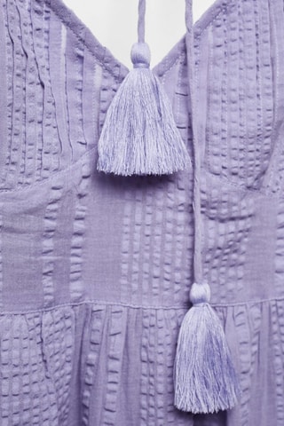 Robe maxi texturée - Lilas