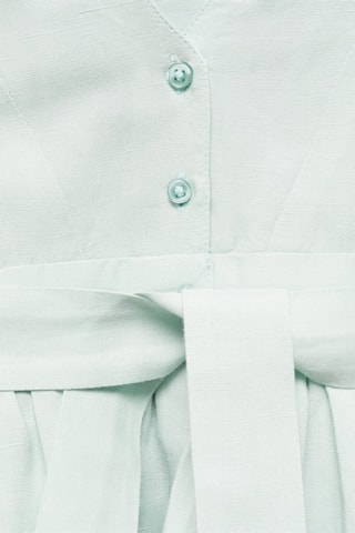 Robe en lin - Vert pastel