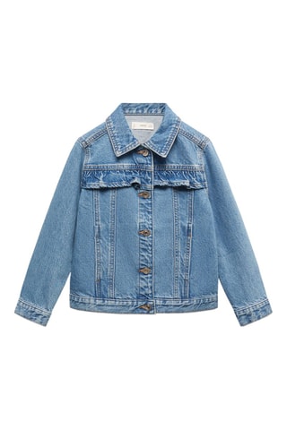 Blouson en jean volants - Bleu