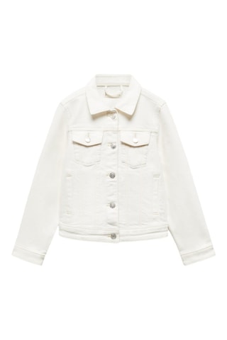 Blouson jean poches - Blanc cassé