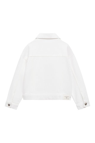 Blouson jean poches - Blanc