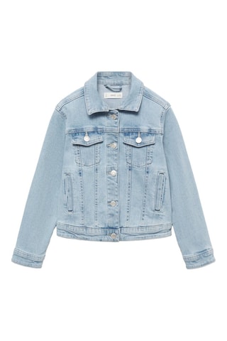 Blouson jean poches - Bleu clair