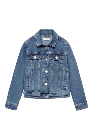Blouson jean poches - Bleu
