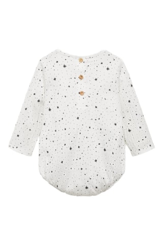 Body coton imprimé - Blanc cassé