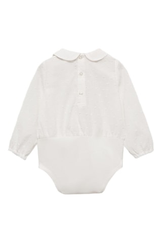 Body blouse plumetis - Blanc cassé
