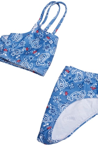 Bikini imprimé floral - Bleu
