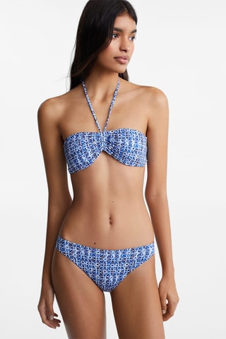 Bikini imprimé floral - Blanc cassé