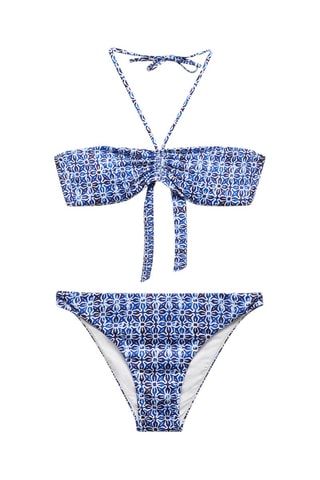 Bikini imprimé floral - Blanc cassé