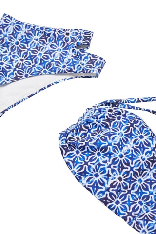 Bikini imprimé floral - Blanc cassé