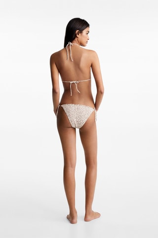 Bikini imprimé léopard - Blanc cassé