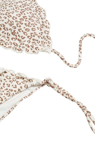 Bikini imprimé léopard - Blanc cassé