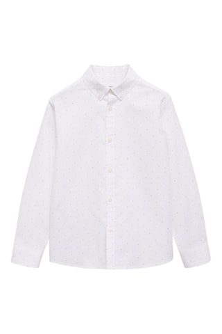 Chemise oxford en coton - Blanc
