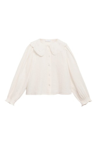 Chemise détails brodés - Blanc cassé