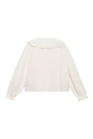 Chemise détails brodés - Blanc cassé