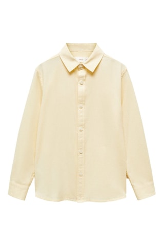 Chemise regular fit coton - Jaune