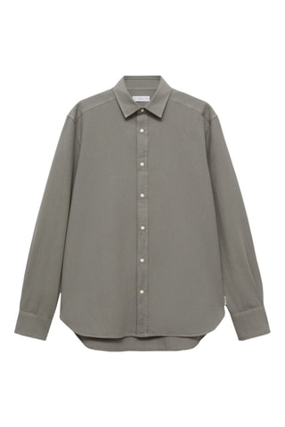 Chemise regular fit coton - Kaki