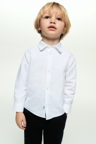 Chemise oxford en coton - Blanc