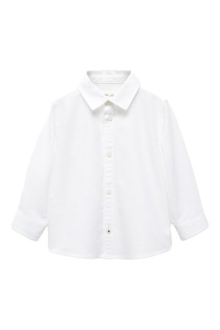 Chemise oxford en coton - Blanc