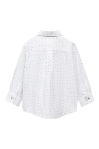 Chemise oxford imprimée - Blanc