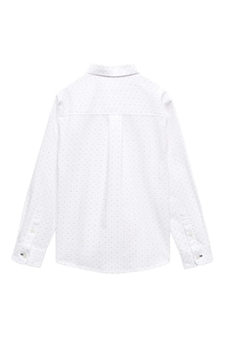 Chemise oxford imprimée - Blanc