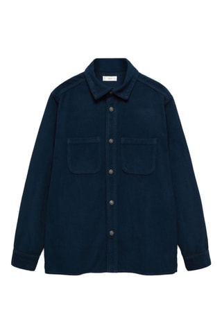 Surchemise velours milleraies - Bleu