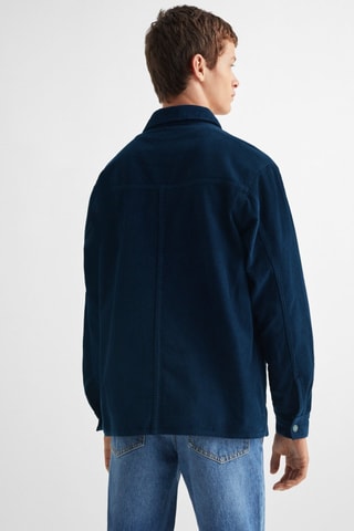 Surchemise velours milleraies - Bleu