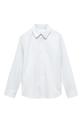 Chemise oxford rayée - Vert