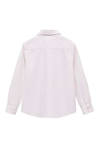 Chemise oxford rayée - Rose