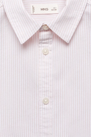 Chemise oxford rayée - Rose