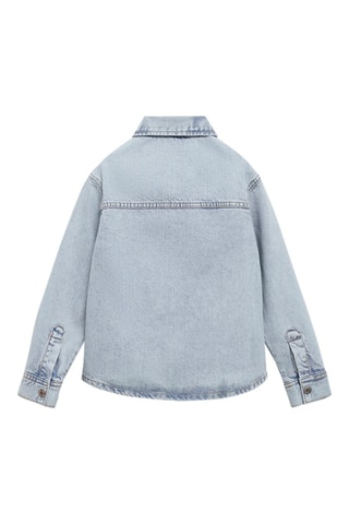 Chemise jean poche - Bleu clair