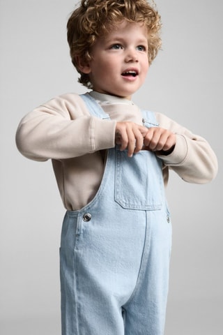Salopette droite jean - Bleu clair