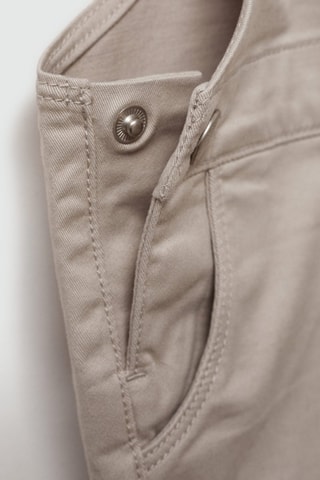 Salopette longue poches - Gris clair