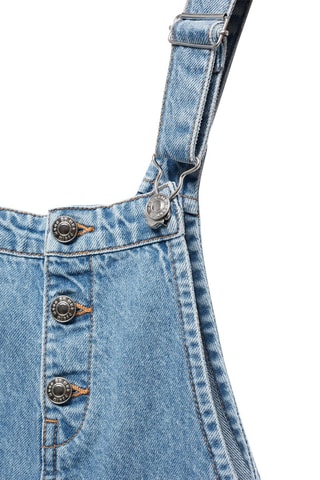 Salopette denim boutons - Bleu clair