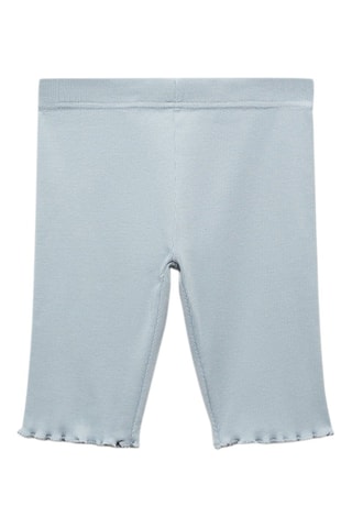 Leggings courts coton - Bleu