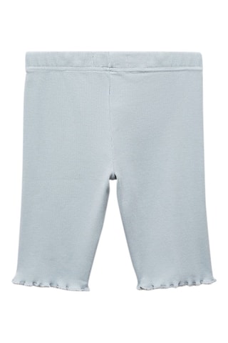 Leggings courts coton - Bleu
