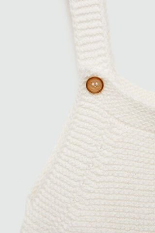 Barboteuse maille coton - Blanc