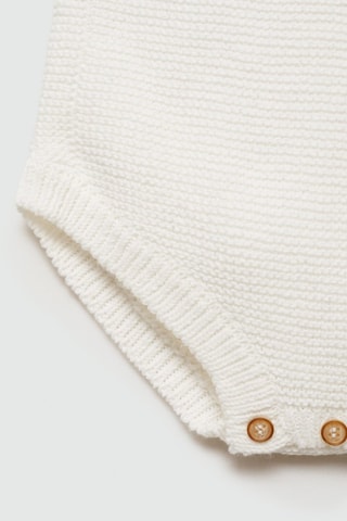 Barboteuse maille coton - Blanc