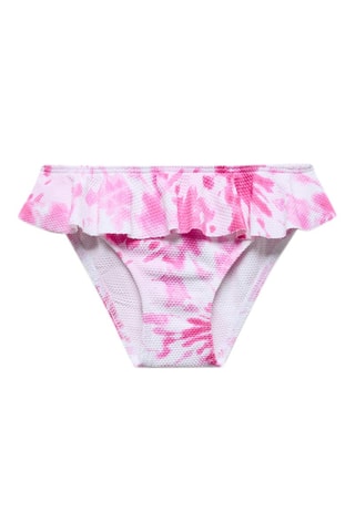 Culotte bikini imprimée - Fuchsia