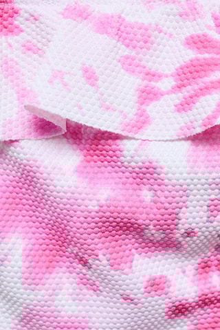 Culotte bikini imprimée - Fuchsia