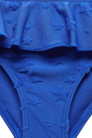 Culotte bikini imprimée - Bleu électrique