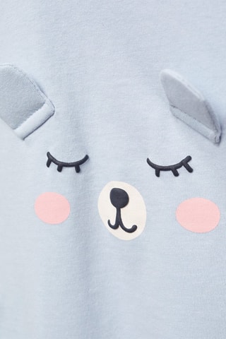 T-shirt manches longues imprimé - Ciel
