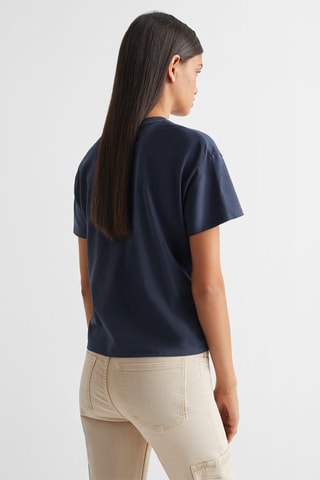 T-shirt message imprimé - Bleu marine