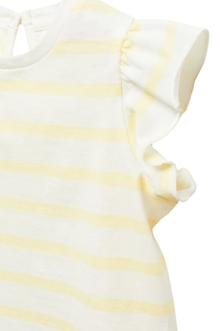 T-shirt rayures volants - Jaune