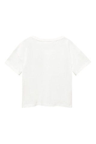 T-shirt message imprimé - Blanc cassé