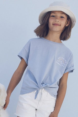 T-shirt message noeud - Ciel