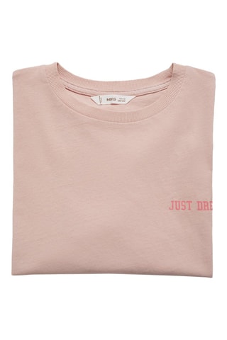 T-shirt coton imprimé - Rose
