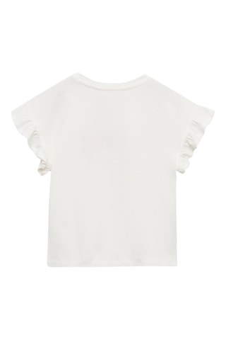 T-shirt message volanté - Blanc cassé